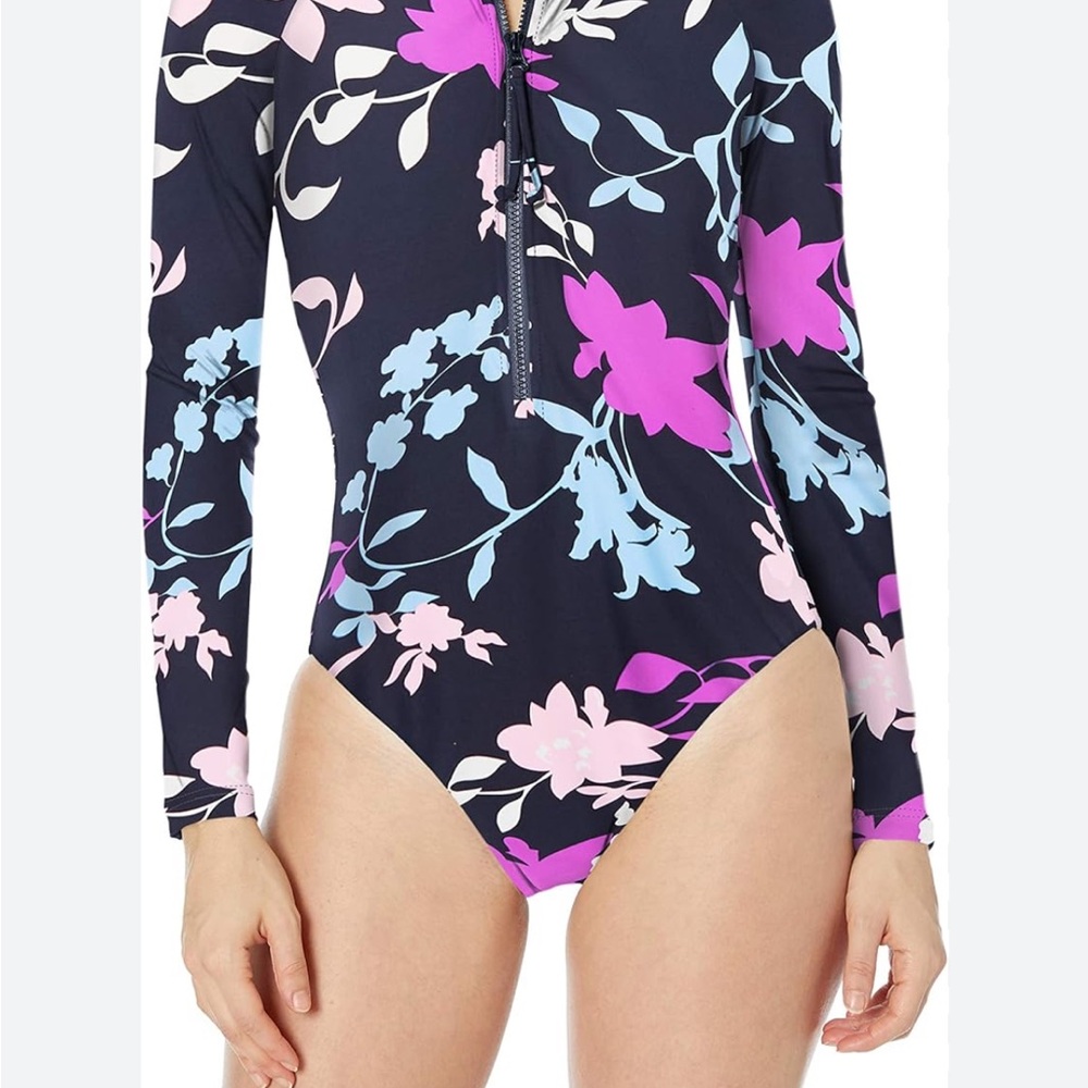 Seafolly Floral Long Sleeve Dame Swimsuit